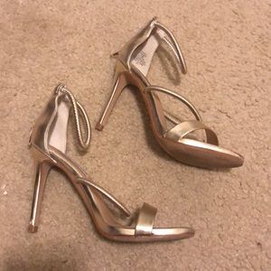 Gold Steve Madden stilettos